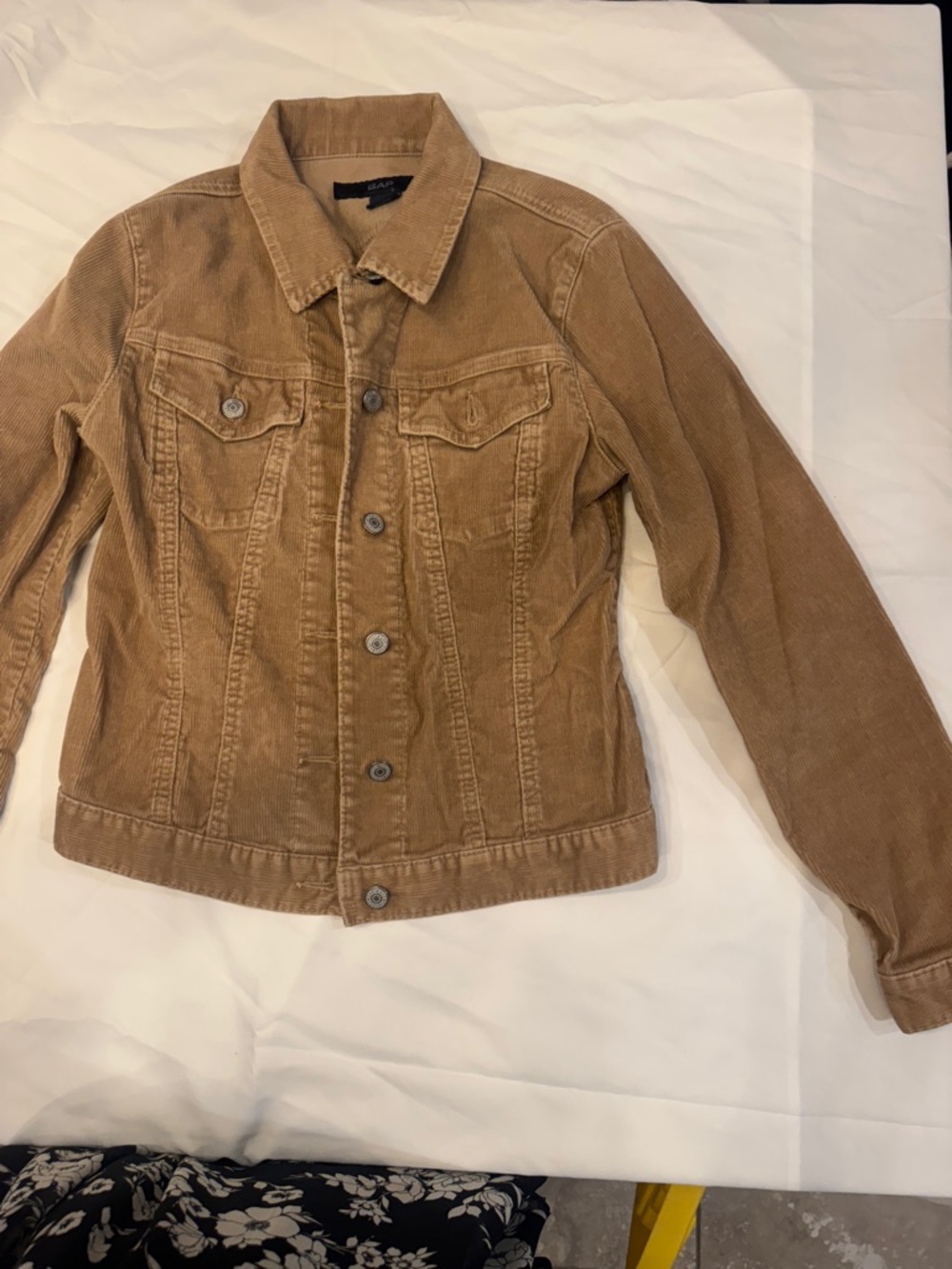 GAP Corduroy Jean Jacket in Tan Brown - Picture 11 of 14